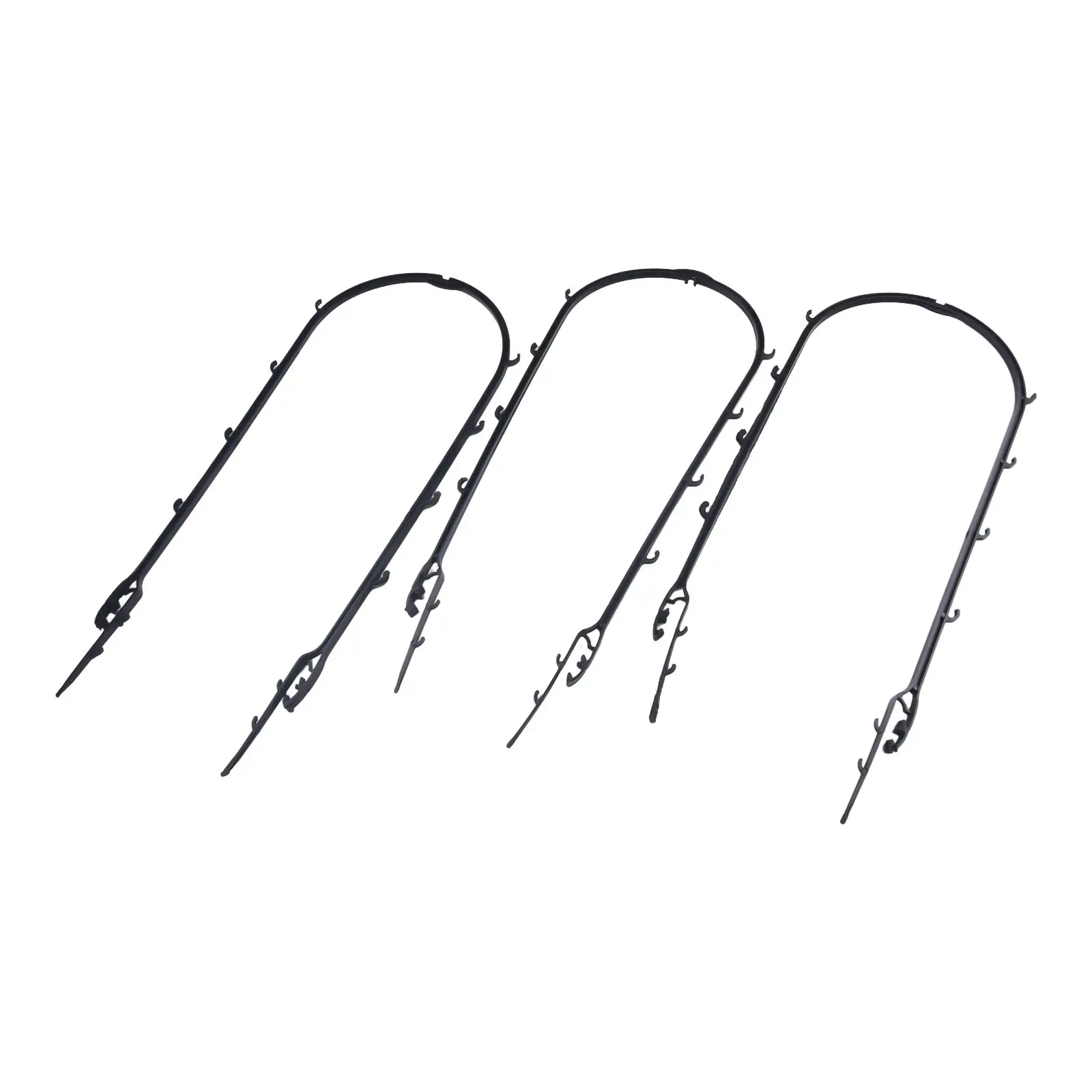 6 шт. рамки для восхождения по растениям изгиба своему желанию черная садовая