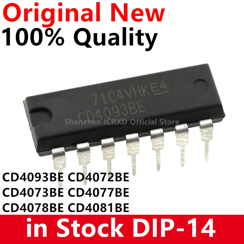 10 шт. CD4093BE HCF4093BE CD4093 DIP-14 CD4072BE CD4072 CD4073BE CD4073 CD4077BE CD4077 CD4078BE CD4078 CD4081BE CD4081