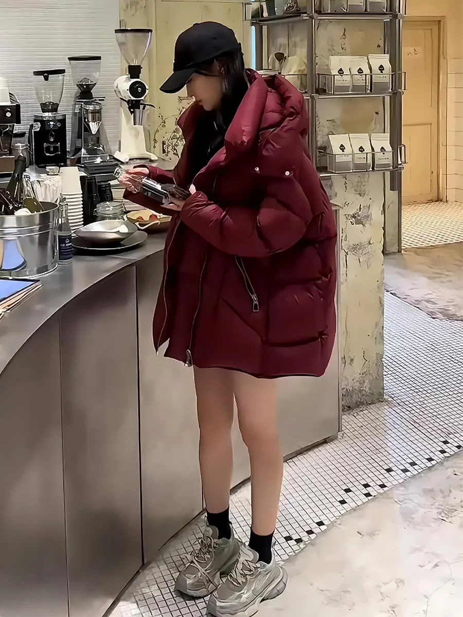 Angola Red 90 женский пуховик на белом утином пуху новинка зимы 2024 маленькое пуховое