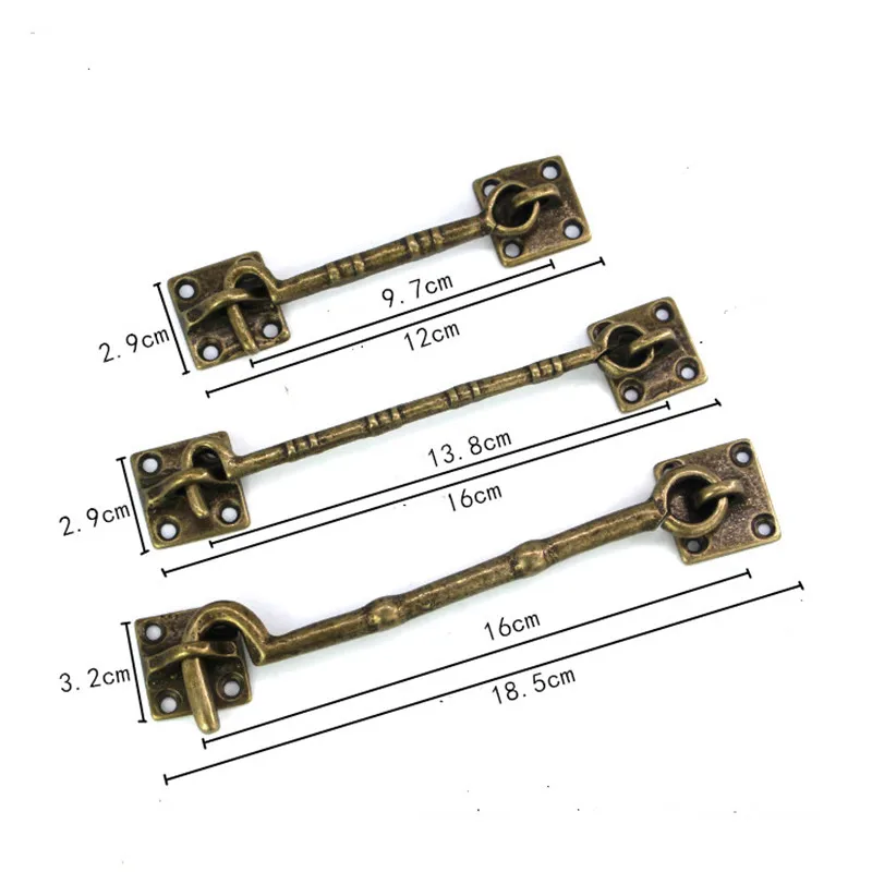 Античный держатель для окон латунный китайский крючок на застежку медный