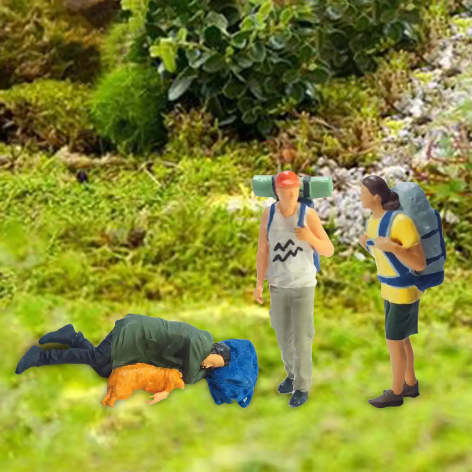 1:64 фигурка девушки Рюкзак S Gauge кукла крошечные фигурки людей для макетов