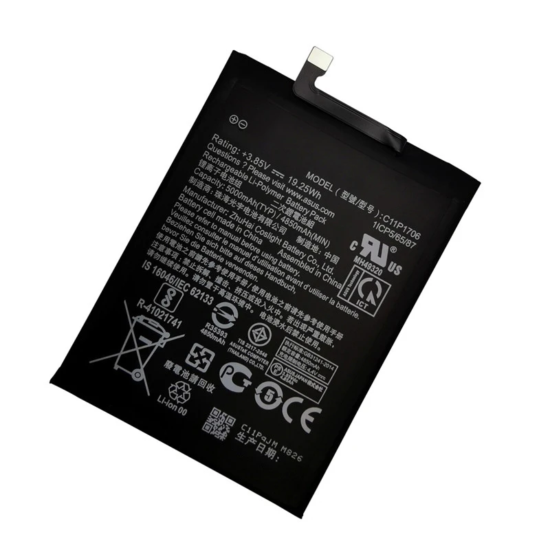 Аккумулятор C11P1706 для телефона Asus ZB602KL ZenFone Max Pro M1 5000 мАч Высококачественная