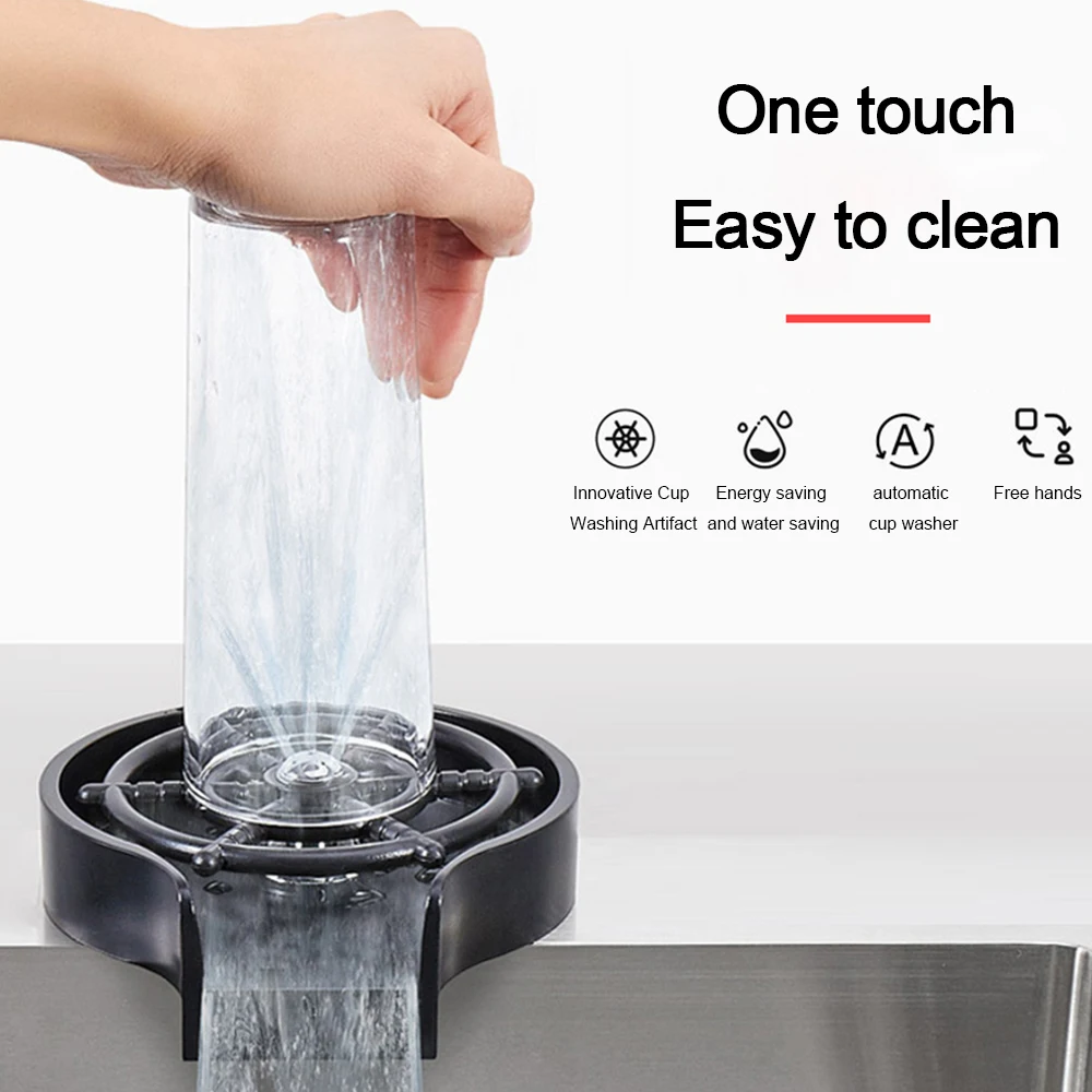

Cup Washer Bar Glass Rinser Automatic Cup Kitchen Tools & Gadgets Specialty Tools Coffee Pitcher Wash Cup Automatic Tool Kitchen