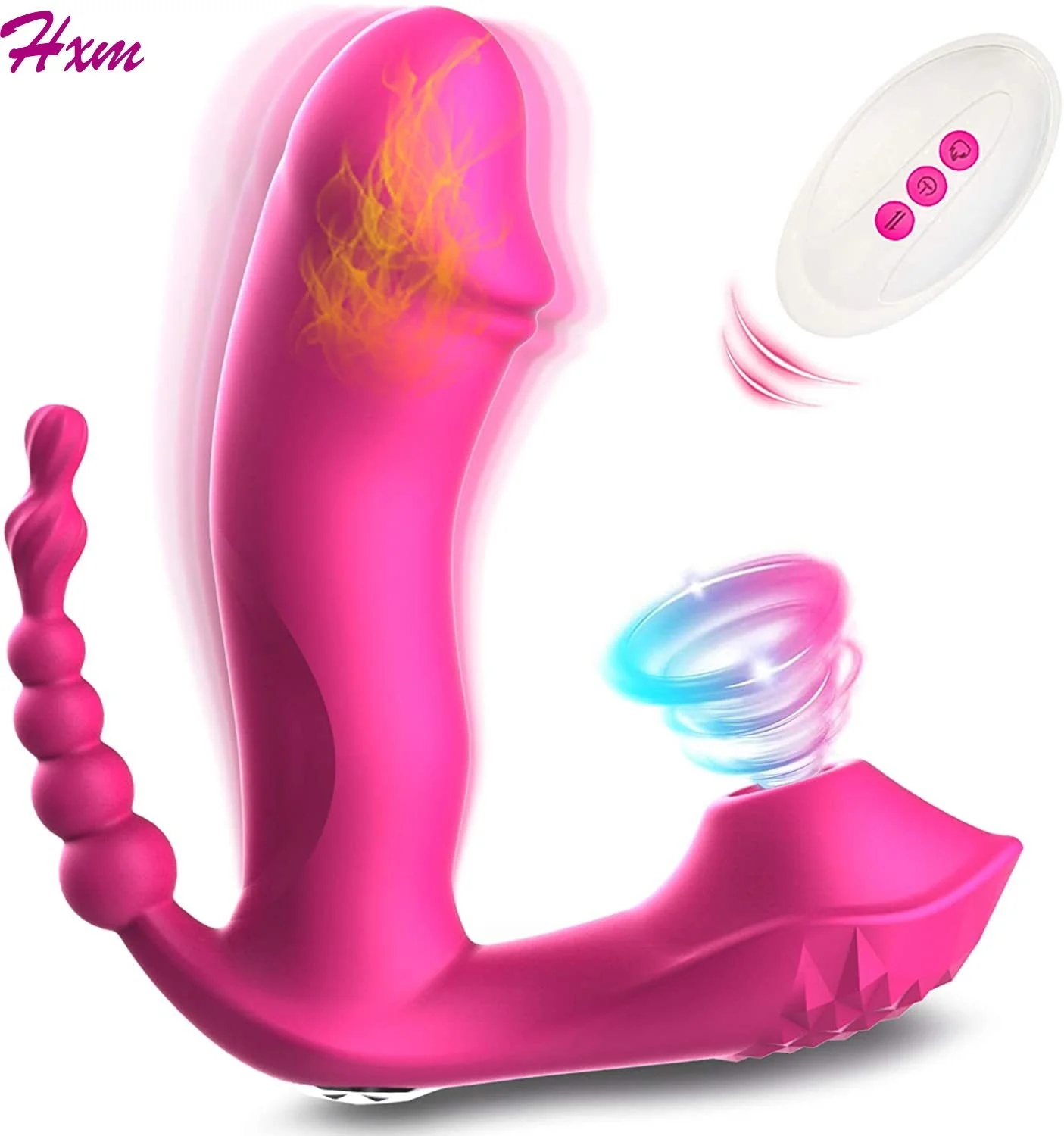 

Vibrador de succión 3 en 1 para mujer, estimulador de clítoris y punto G, consolador Vaginal y Anal para orgasmo, juguete sexual