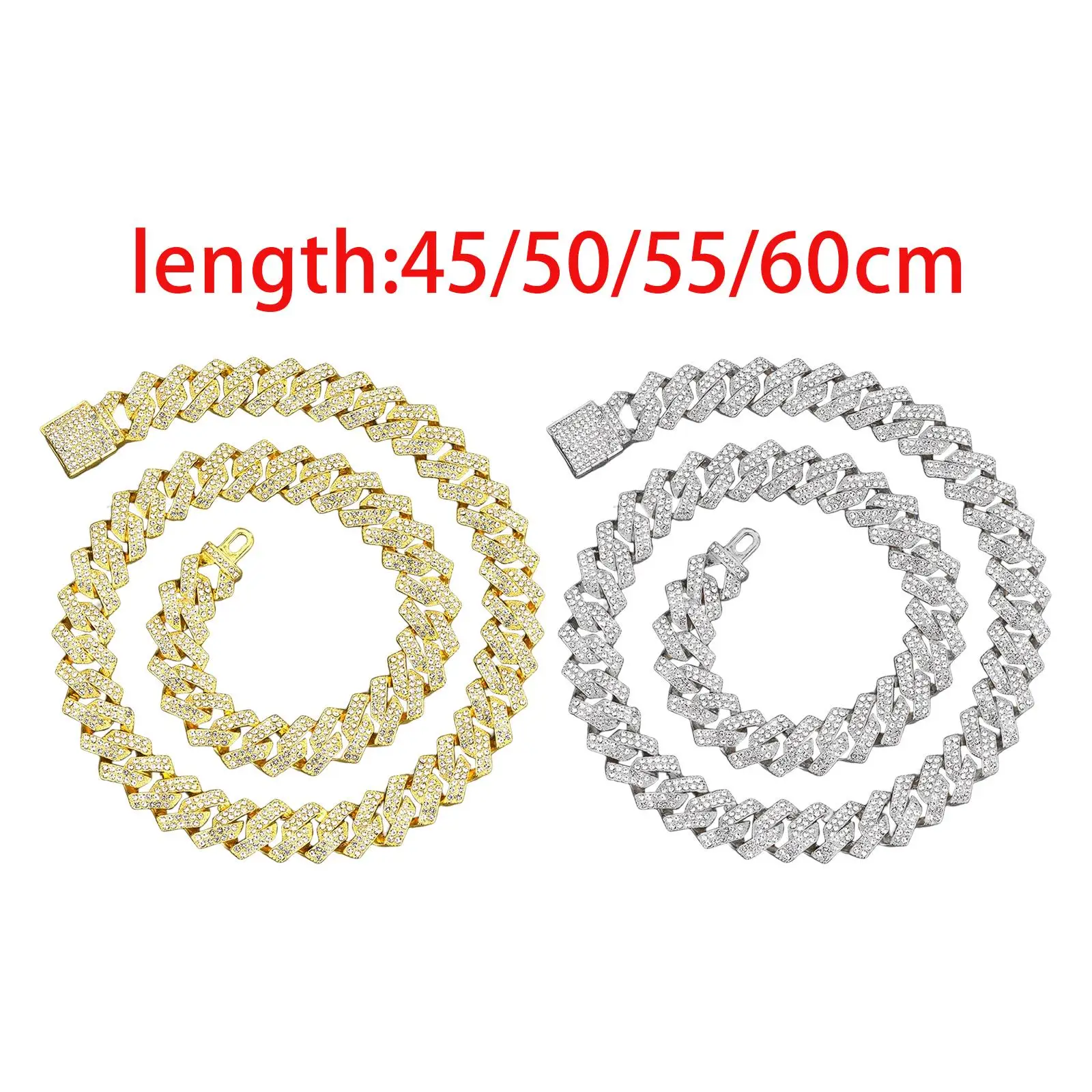 

Chain Necklace Hip Hop Jewelry Handmade Decoration Bling Durable