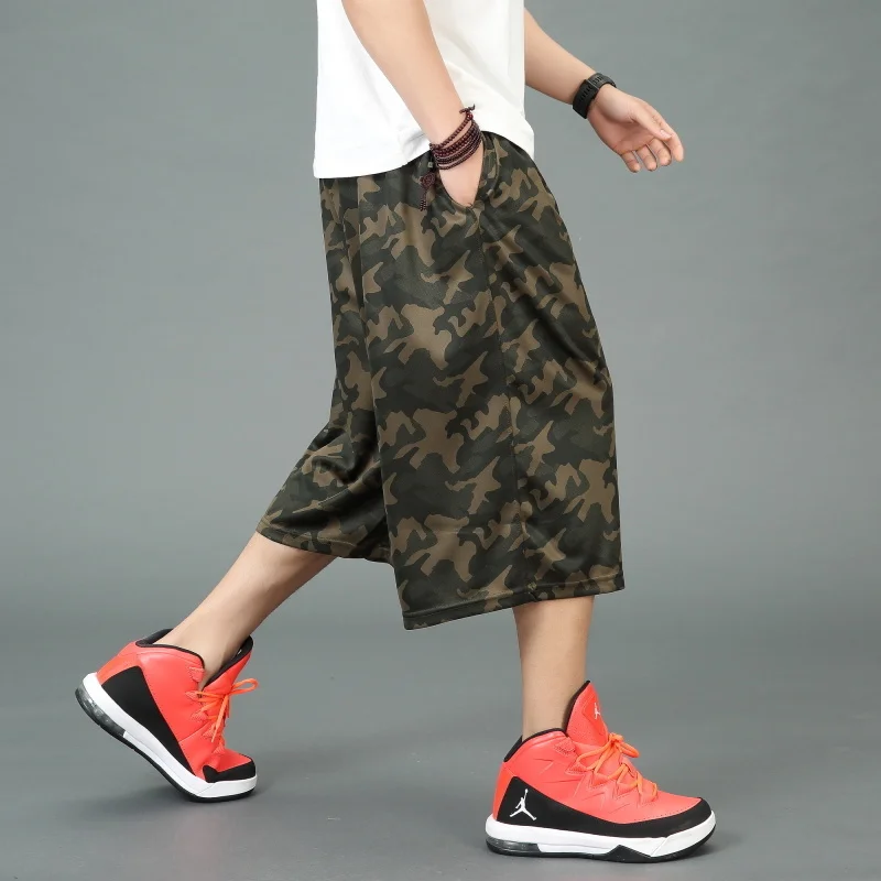 

New Arrival Fasion Men Stretc Loose Runnin Sorts Summer Casual Elastic Waist Knee Lent Print Plus Size XL 2XL 3XL 4XL