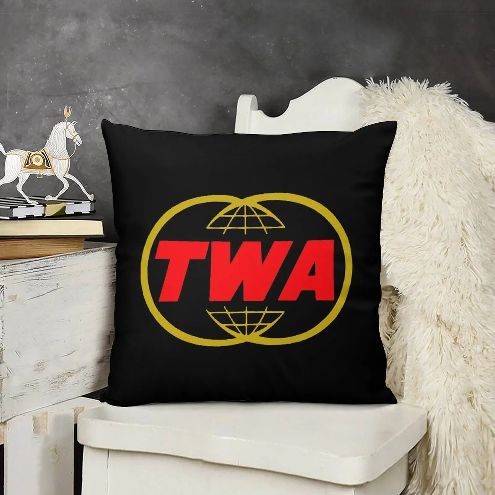 Декоративная подушка TWA Transworld Airlines США декоративный чехол для гостиной
