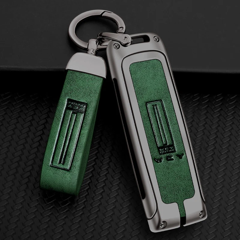 

Metal Leather Car Key Case Protector Cover Bag For Great Wall Wey VV5 VV6 VV7 A1 A3 A4 A5 A7 A8 Keychain Holder Auto Accessories