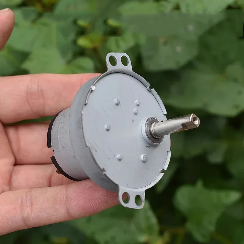 Мини 49 мм коробка передач редукторный двигатель DC 3 в 46 об/мин медленная скорость