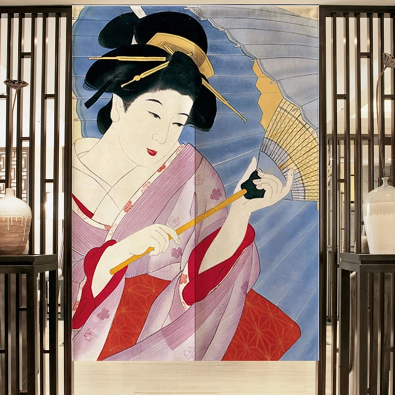Занавеска на дверь в японском стиле раздельная Штора для гостиной кухни