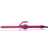 universal static free lightweight portable purple mini hair iron curler for female electric hair roller curling iron