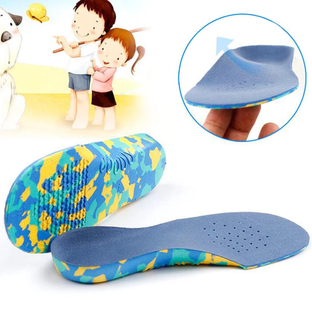 

Ortoluckland Children Orthopedic Insoles For Kids Sneakers Boots Toddlers Small Arch Sweat-Absorbant Sporty Shoes Flatfoot Pads