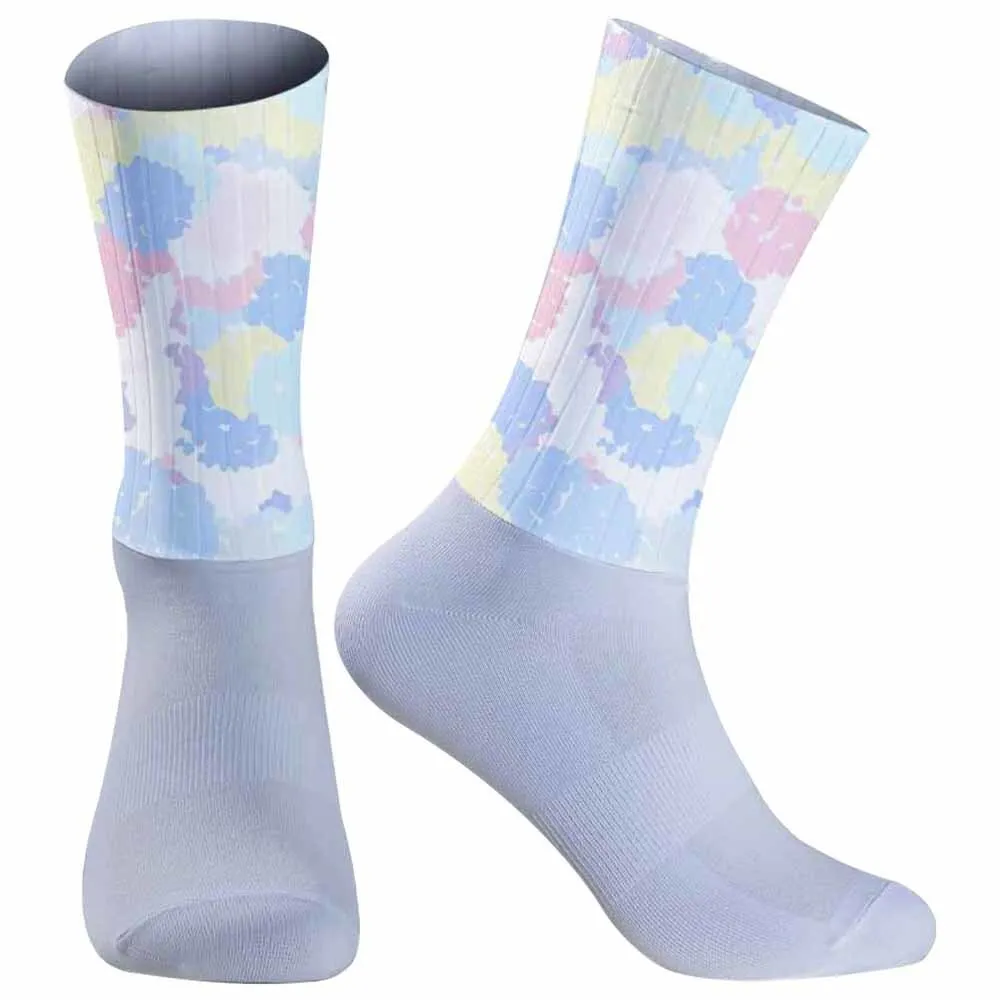 Летние крутые дышащие носки нескользящие силиконовые профессиональные гоночные