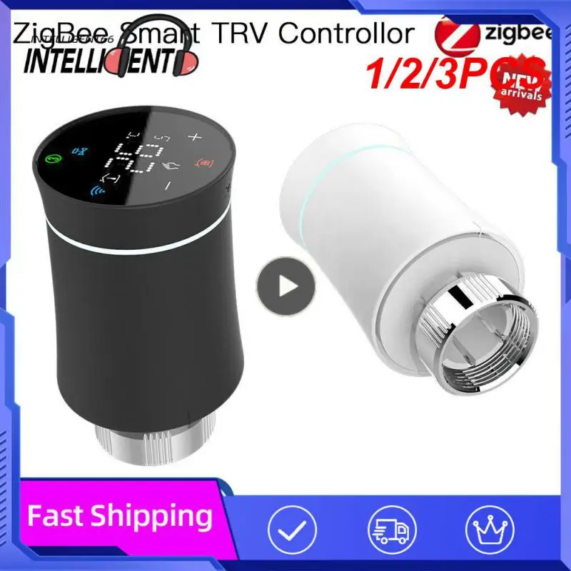 

1/2/3PCS TRV ZigBee 3.0 Tuya New Radiator Actuator Valve Smart Programmable Thermostat Temperature Heater Alexa Voice Control