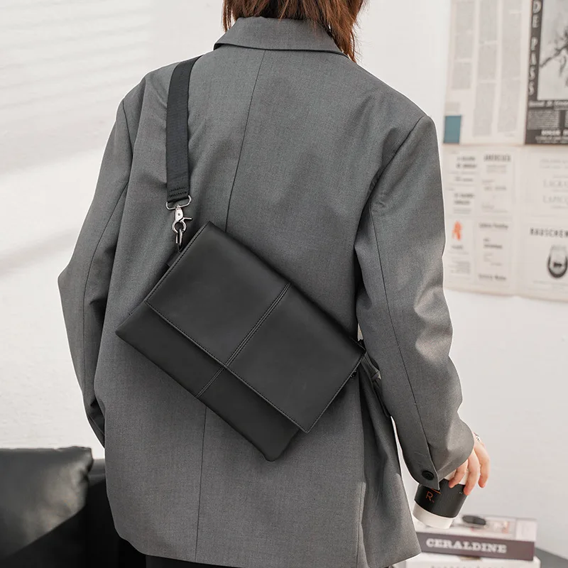 

Bag Multi-functional Bags Men's Crossbody Vintage Fashion Shoulder Bag Messenger Bags Satchels Large-capacity Casual Leather Men