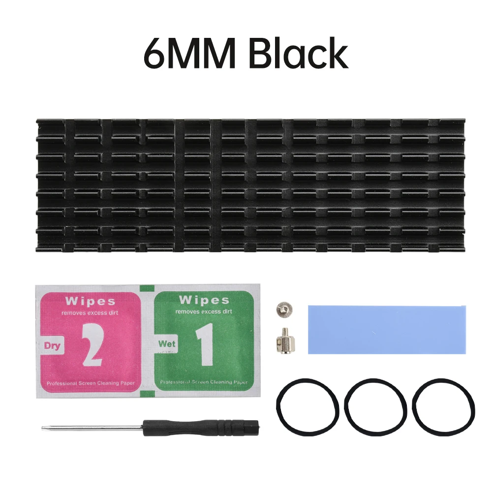 

Охлаждающий радиатор M.2, термопрокладки, радиатор из алюминиевого сплава, радиатор для электронного жесткого диска NGFF 2280 PCI-E NVME SSD