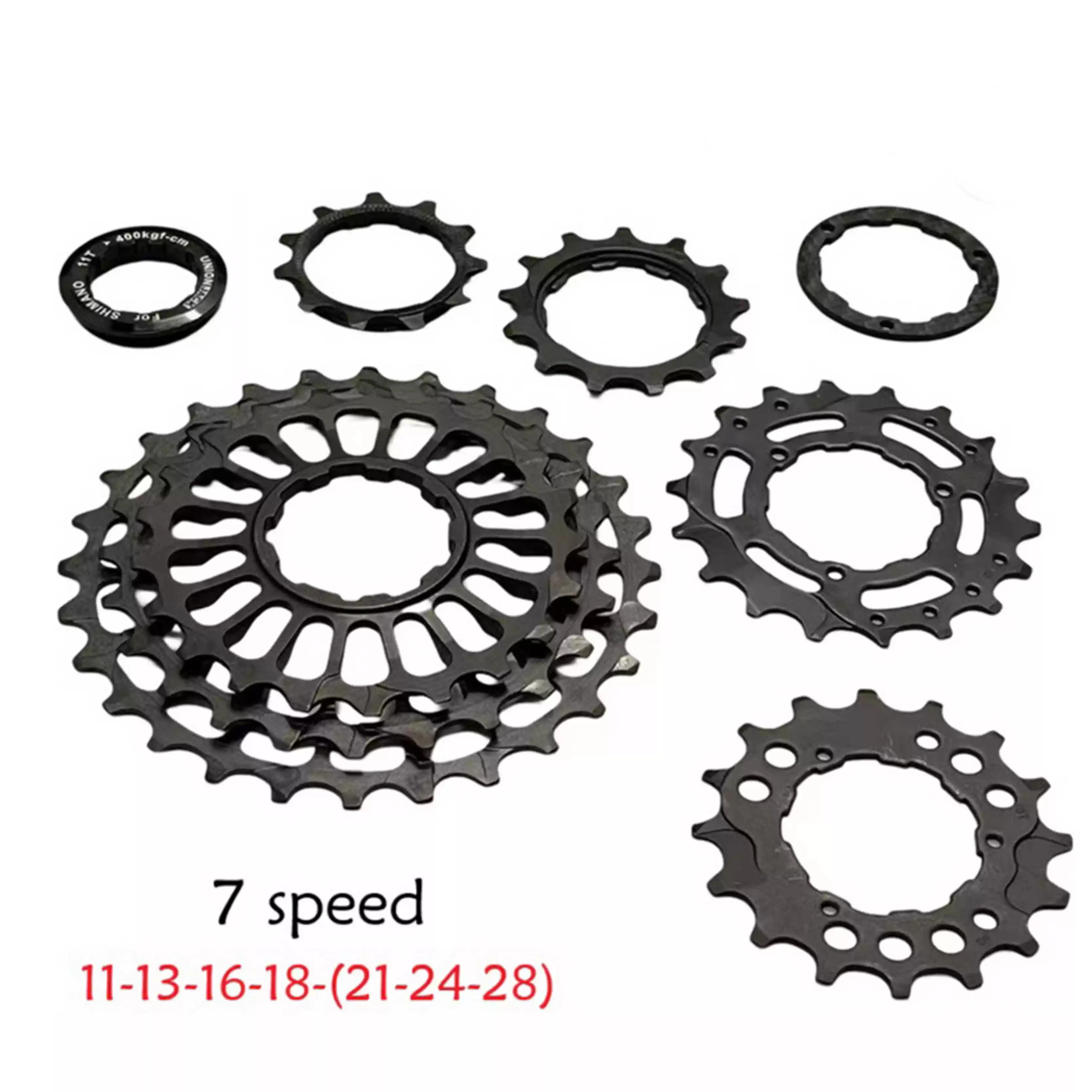 Фото UNIONJACK Unibody Freewheel, внешняя 5/7 скоростей для складного велосипеда Brompton, кассета, велосипедная звездочка, 11-28 т, звездочка маховика №2