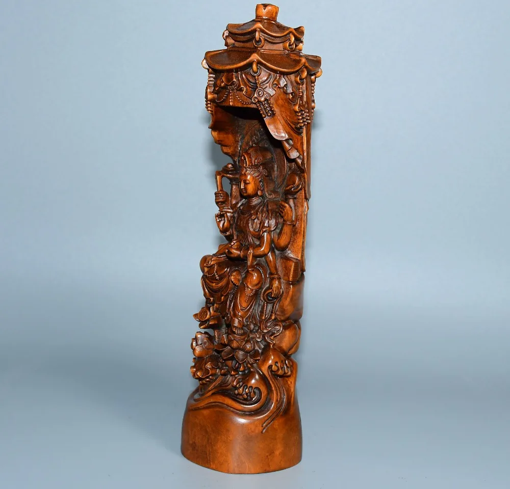 Коллекция тибетских храмов 7 дюймов старый Боксвуд шесть армированных