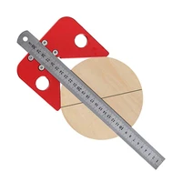 aluminum alloy square center scribe center finder center scribe line gauge woodworking center measuring tool with mark ruler