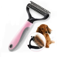 new pet dog cat anti knot hair comb removal dog hair grooming deshedding double sided knot knife for large small dog