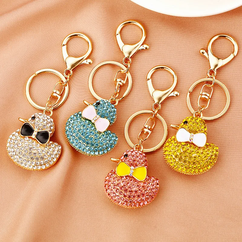 

Cartoon Keychain Diamond Painting Full Duck Animal Keychain Hot Sale Art Gift Keyholder