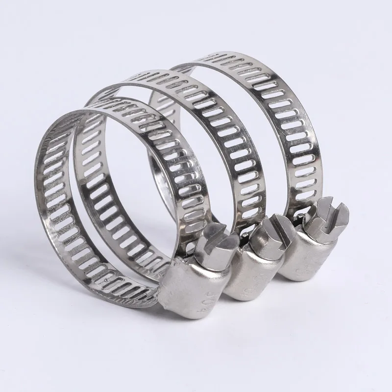 Регулируемая винтовая лента из нержавеющей стали хомуты для шлангов