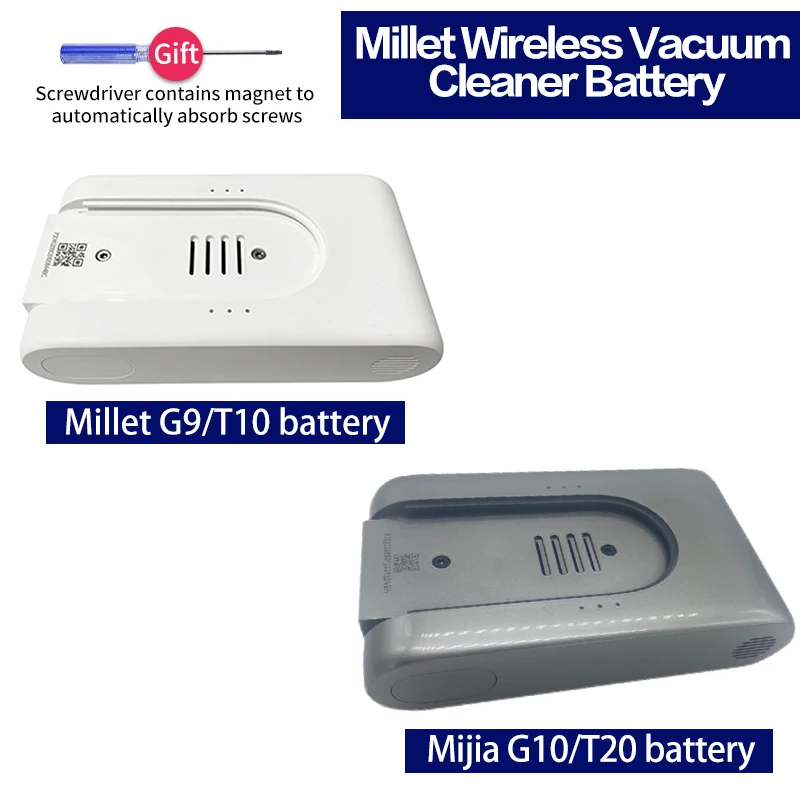 New Original Battery for Mijia Xiaomi 1C Dream K10 G10 T20 G9  T10 T30 Wireless Charging Handheld Vacuum Cleaner accessories