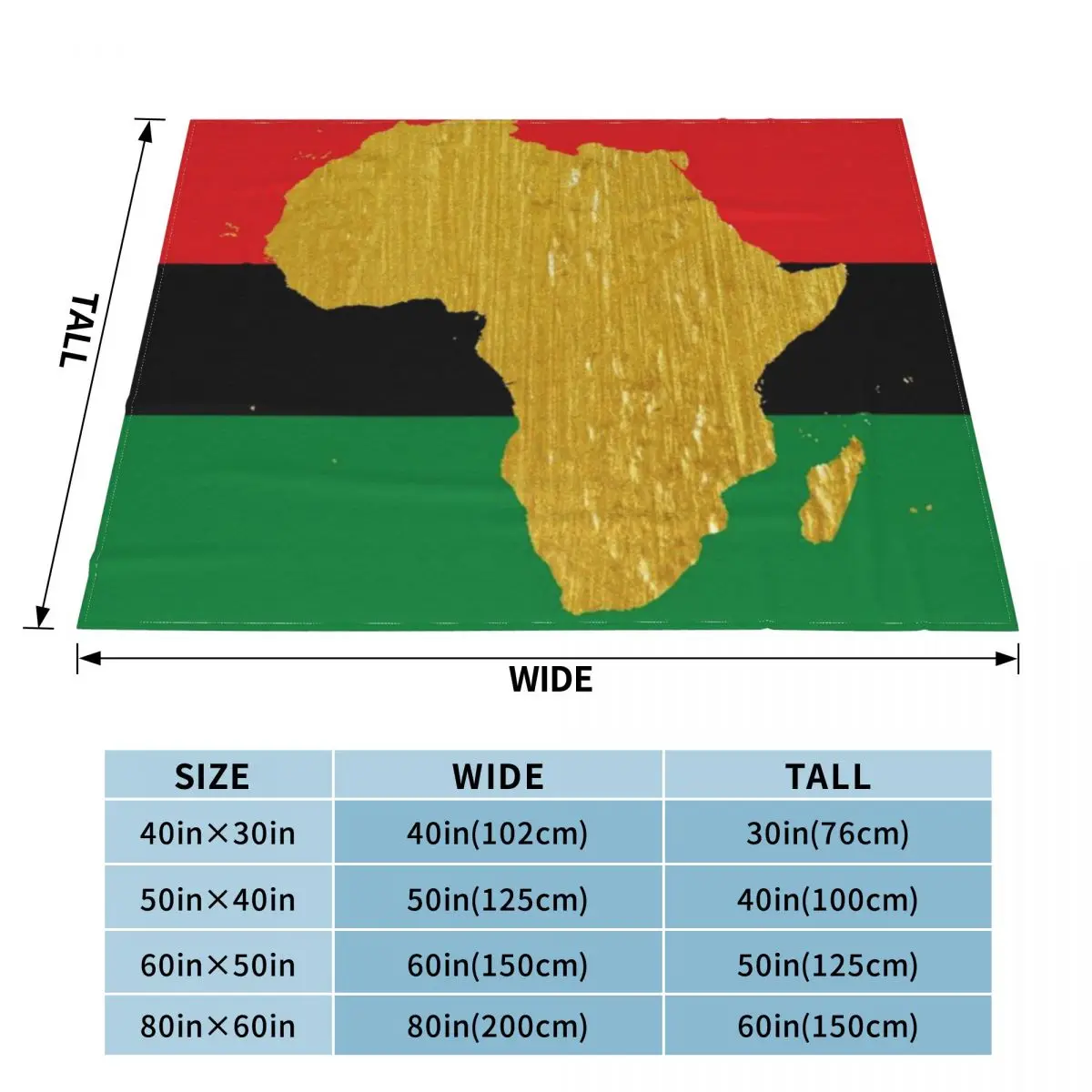 Ультра-мягкое Флисовое одеяло с золотым африканским символом Африки и флагом