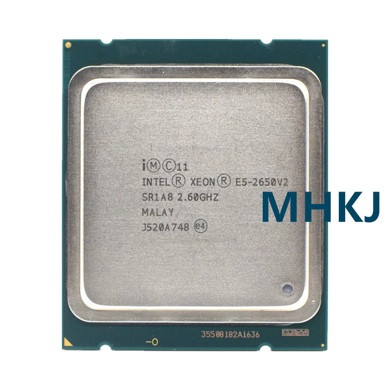 Intel-procesador Xeon E5 2650 V2 LGA 2011, 8 núcleos, 2,6 GHz, 20M, 95W, SR1A8, E5, 2650V2, compatible con placa base X79