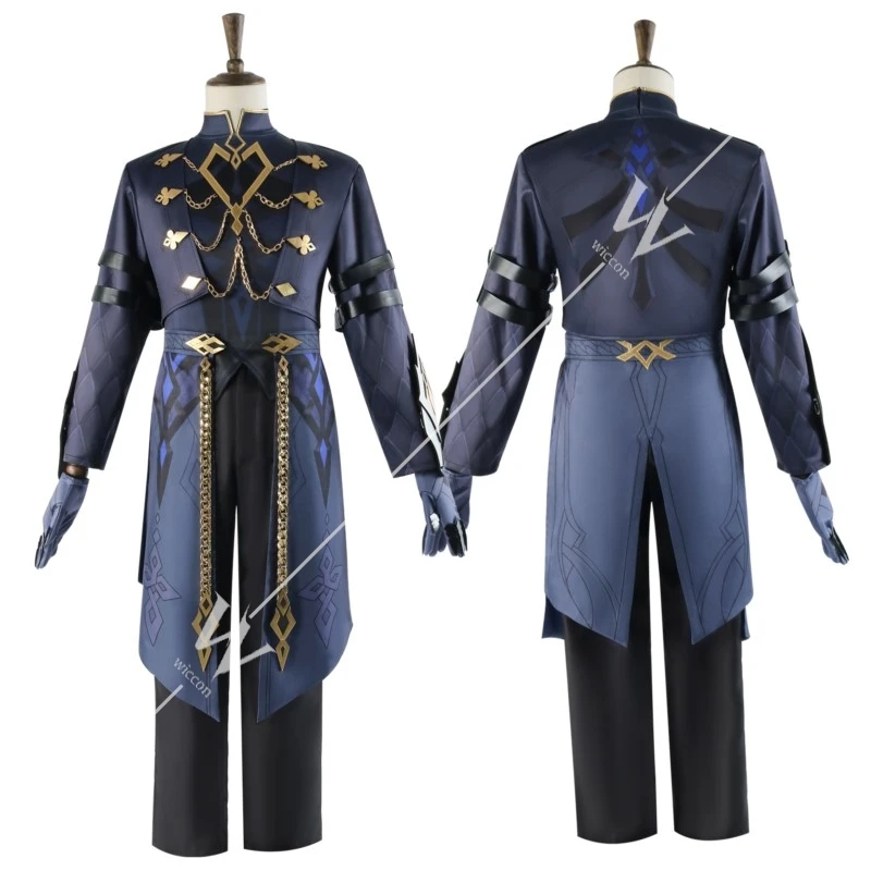 Костюм для косплея капитана Game Genshin Impact II унисекс костюм взрослых парик