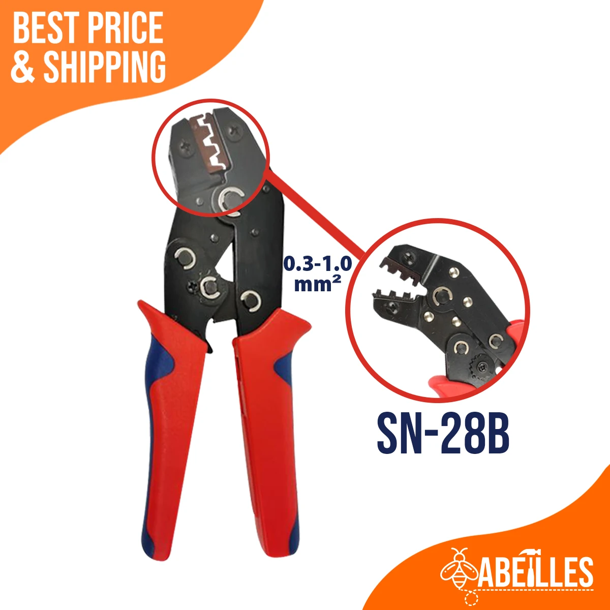 

SN-28B Crimping Pliers Terminal Crimper for Wire 0.3-1.0mm