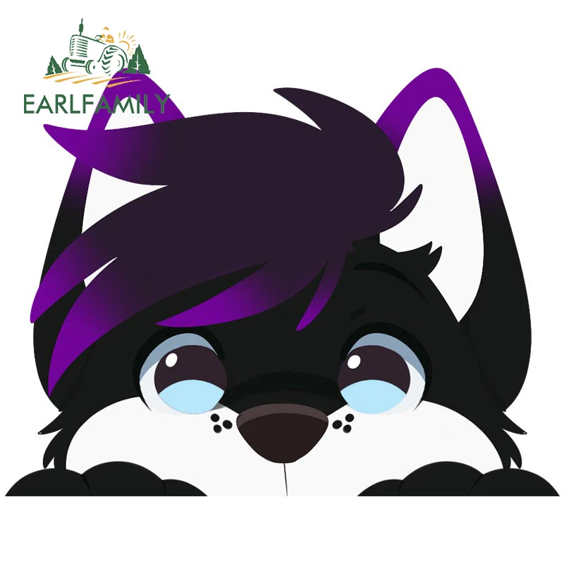 

EARLFAMILY 13 см X 10 см для пушистого вида, автомобильные наклейки, модные персональные наклейки, автомобильные аксессуары, украшение для бампера, доски для серфинга