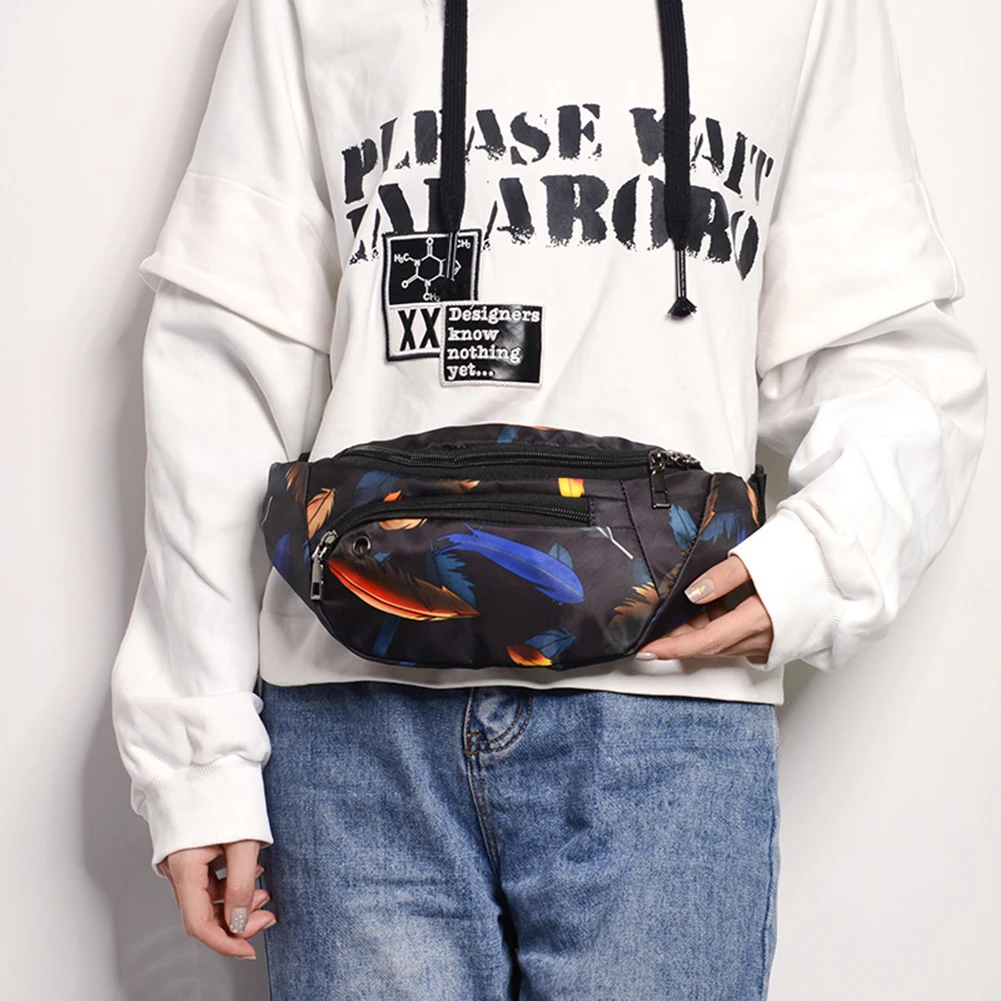 

Нейлоновая забавная поясная сумка унисекс, украшение для путешествий, ремень через плечо, забавная бананка на молнии