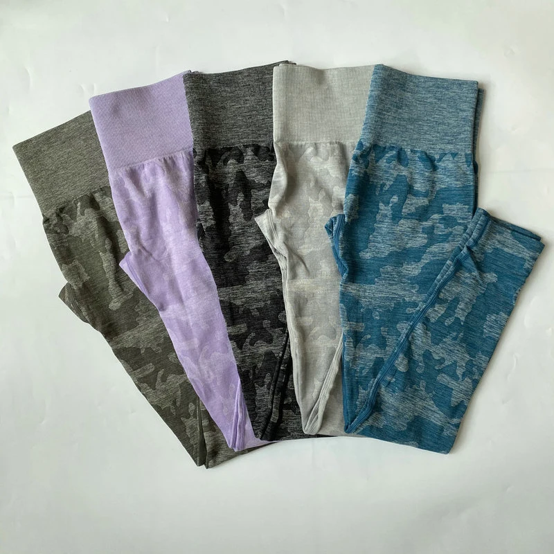 14 Colors Camouflage Seamless Camo Yoga Leggings High Waist Athletic Exercise Fitness Booty Pants Women Gym Sport Activewear