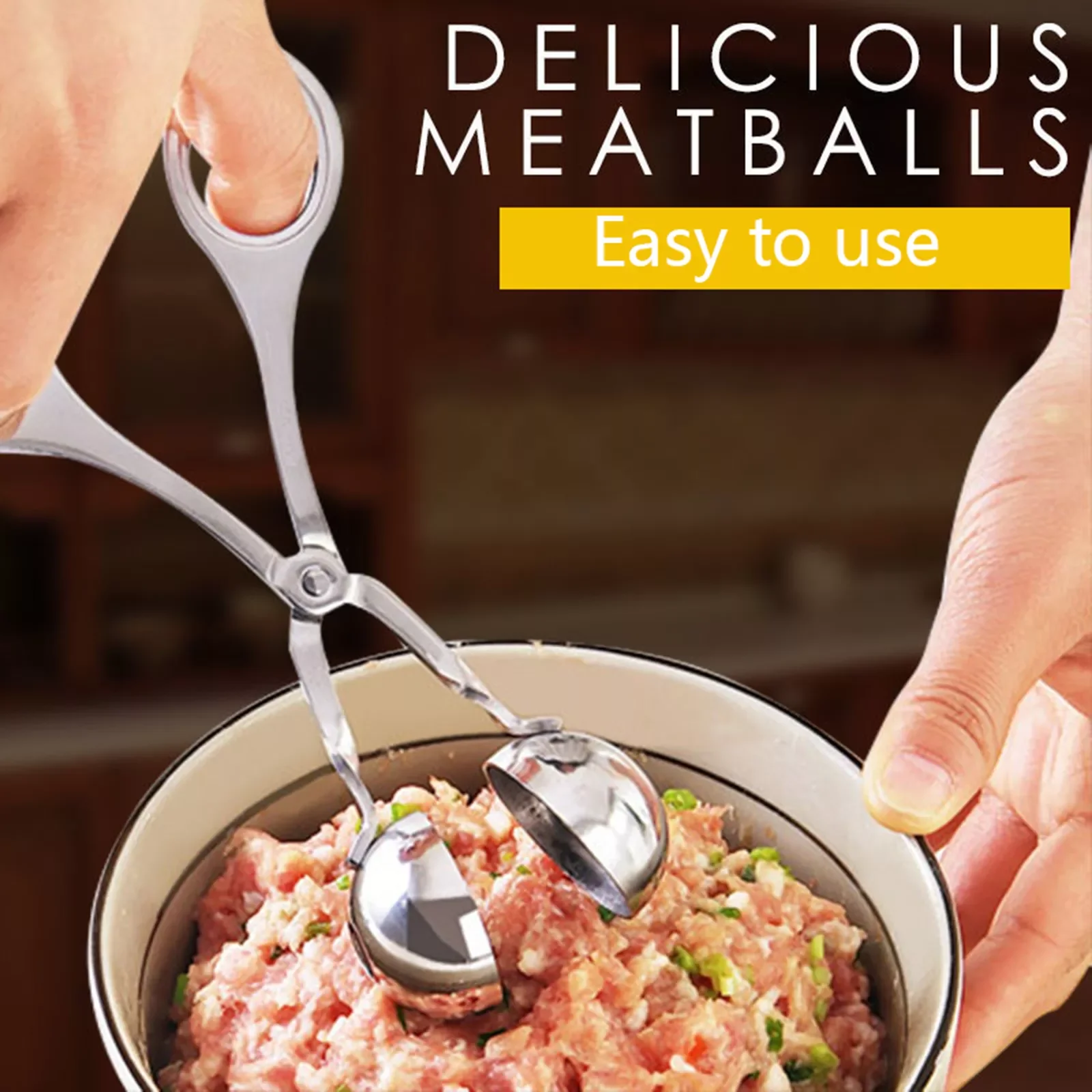 

Stainless Steel Meatball Maker Clip Fish Ball Rice Ball Making Mold Form Tool Kitchen Accessories Gadgets Cuisine