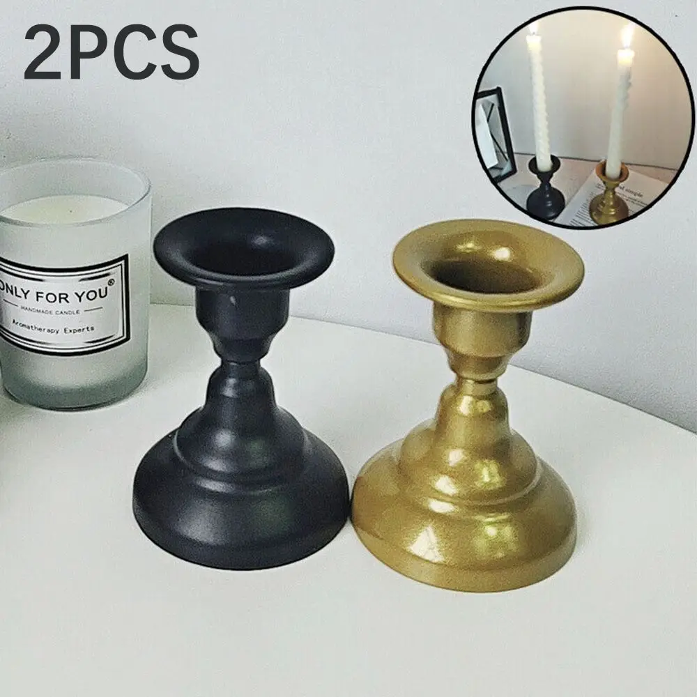 

2PCS Durable Home Decor Dinning Classical Candle Holders Candlestick Party Candle Base