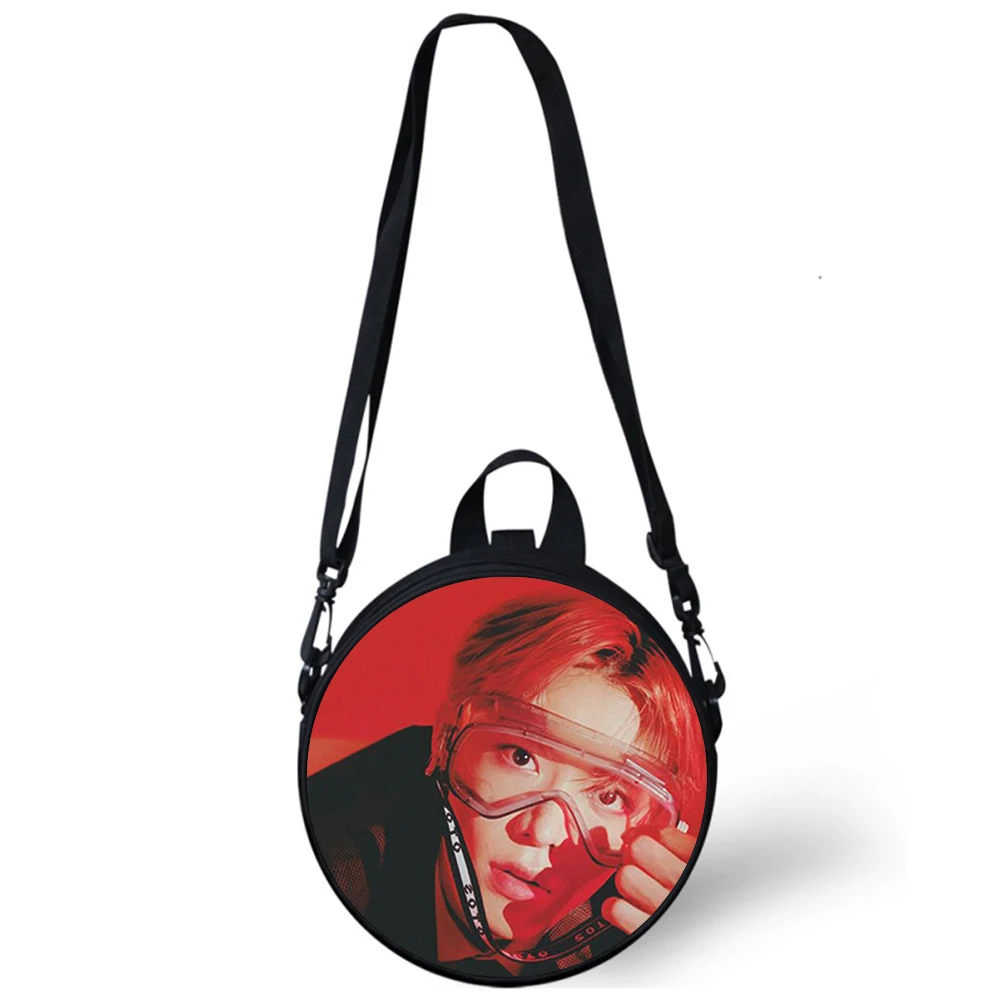 NCT Nakamoto Yuta Child kindergarten Bag 3D Print Crossbody Shoulder Bags For School Women Mini Round Bagpacks Rugtas Bag