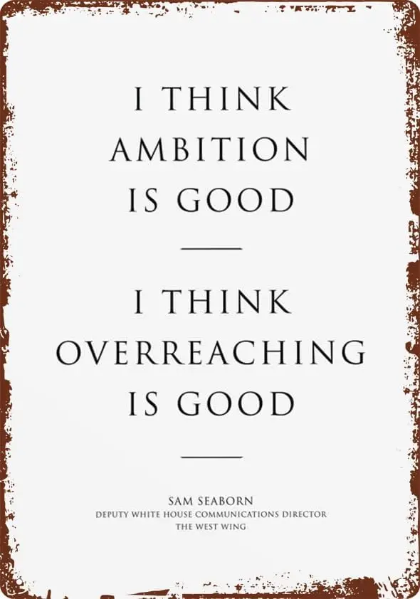 Плакат The West Wng - Sam Seaborn постер цитаты Prnt Vntage Metal Tn Sgn 8x12 hes Man Cave Home Garage Ktchen Wall