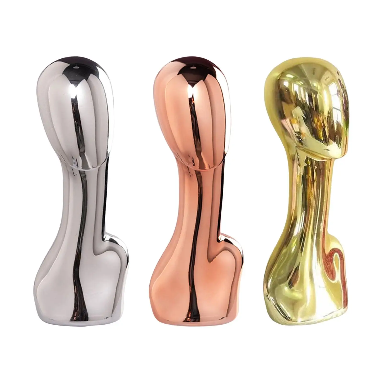 

Hat Rack Wall-Mounted Mannequin Head Metal Display Stand for Wig Caps