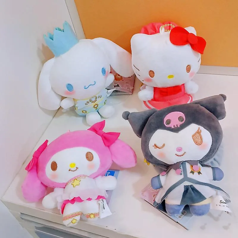 

Новинка Sanrios аниме Hellokitty Cinnamoroll Kuromi моя мелодия подвеска плюшевая кукла рюкзак школьные сумки аксессуары подарок девочке на день рождения