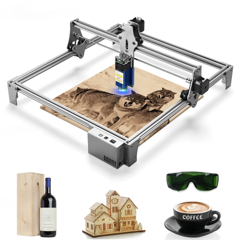 

S6 30W Laser Engraving Machine Wood Acrylic laser engraver cutter High Precision 410x420mm carving erea full-metal