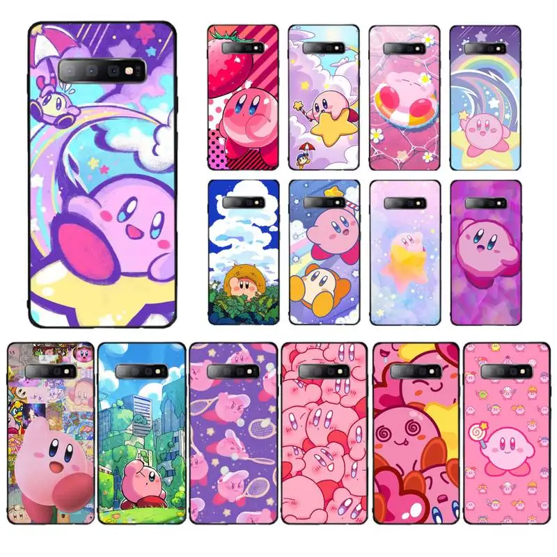 

BANDAI Cartoon Kirby Phone Case for Samsung S10 21 20 9 8 plus lite S20 UlTRA 7edge