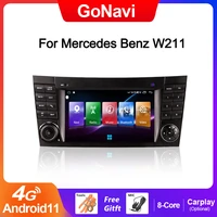 gonavi android 11 car radio auto for mercedes benz e class w211 w219 e200 e220 multimedia player radio gps dvd carplay system