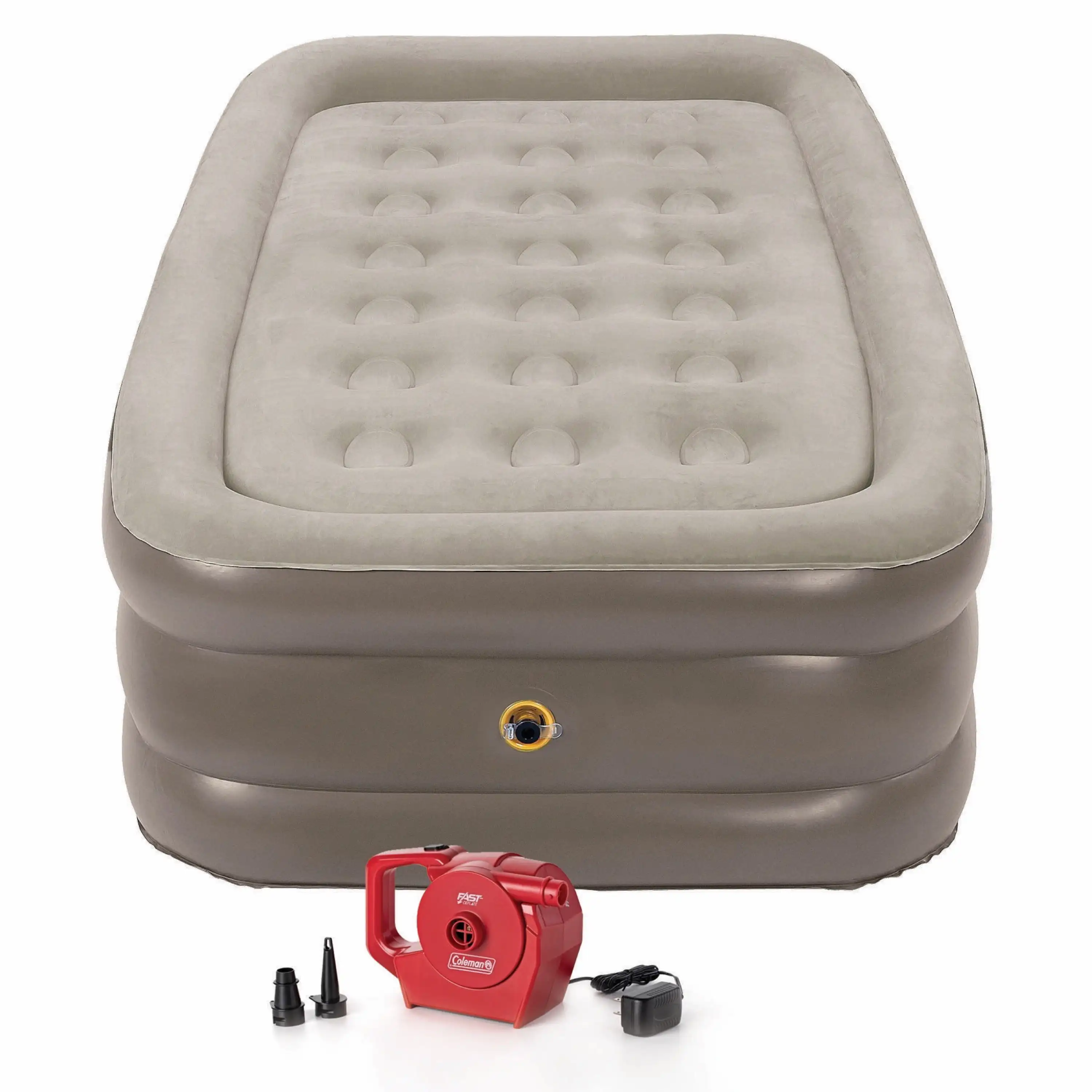

Pillowstop 18" Double-High Airbed with Rechargeable , Twin