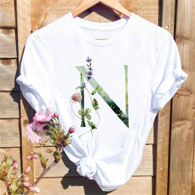 

Women's Temperament Cartoon Top Casual T-shirt Fashion Travel Holiday T-shirt Short Sleeve Women's Letter Pattern 90's T-shirt