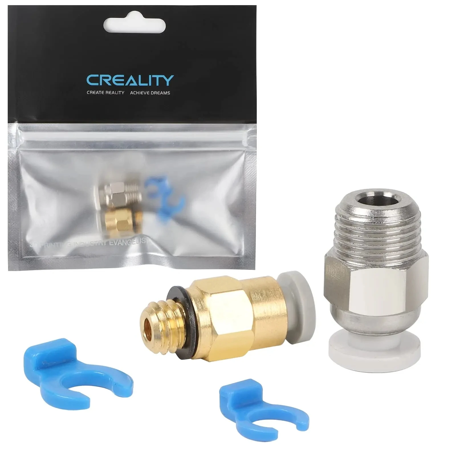 Фото Creality PC4-M6 и PC4-M10, пневматический Фиттинг Bowden, трубный соединитель для 3D принтера, экструдер Bowden Ender 3/3 Pro/3 V2/3 Max neo №1