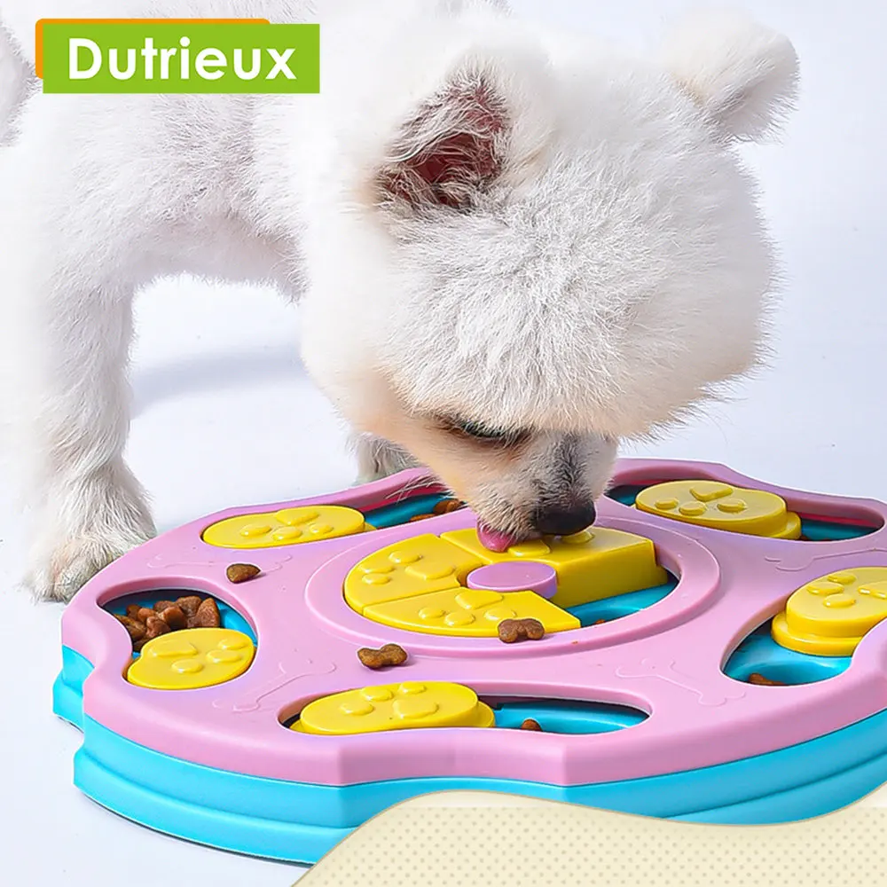 

Игрушки-головоломки для собак, медленная кормушка, увеличение IQ, Интерактивная версия, Диспенсер еды, медленная версия, тренировочная игра для кошек и собак