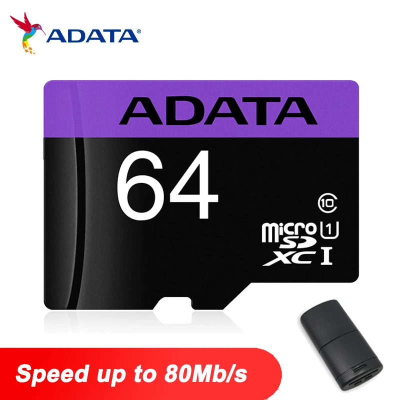 

ADATA SDXC SDHC 16 ГБ 32 ГБ 64 Гб класс 10 UHS I карта памяти Microsd TF карта памяти для телефона
