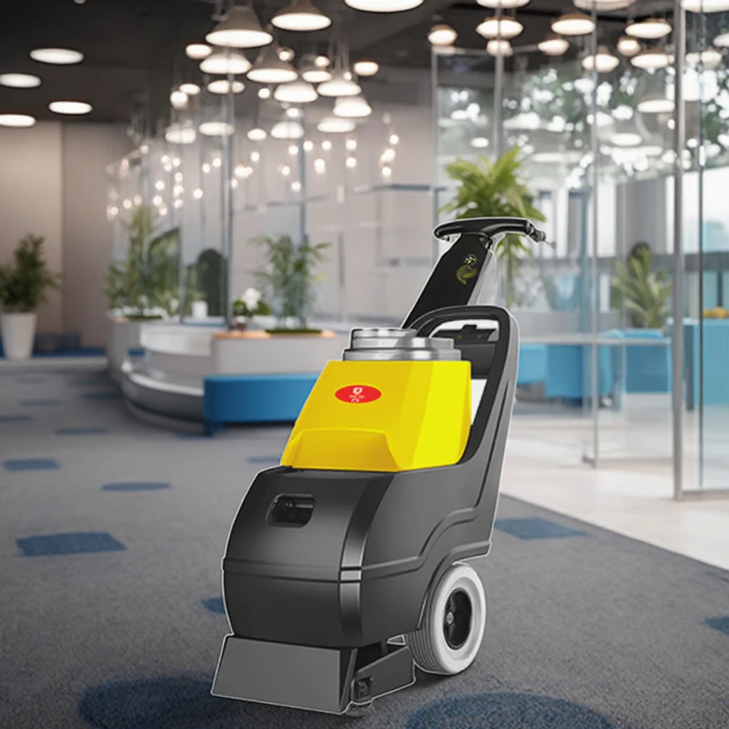 Фото Электрическая поломоечная машина CleanHorse CT300 для коммерческого использования в отелях, для уборки ковров, для генеральной уборки №3