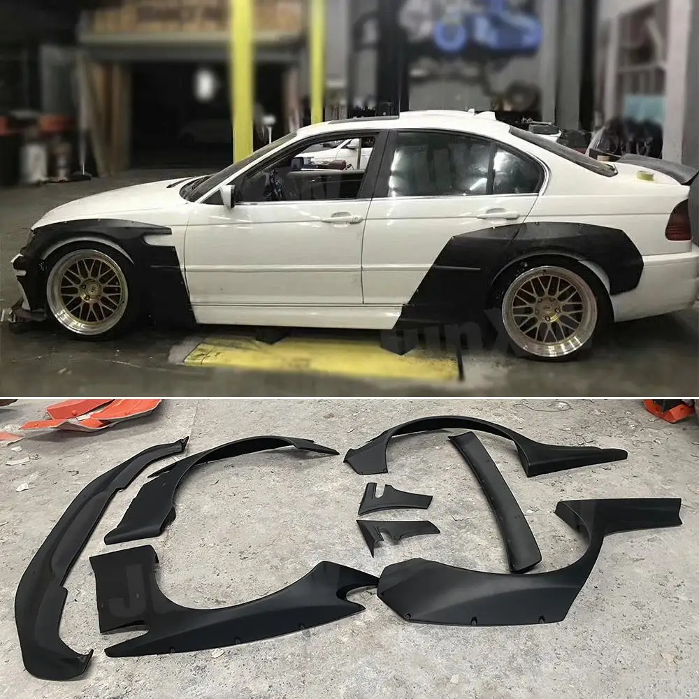 Автомобильный широкий комплект кузова аксессуары для BMW E46 FRP волокнистое стекло